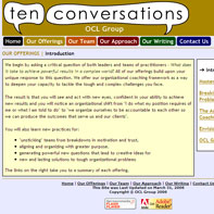 Screen capture of Ten Conversations