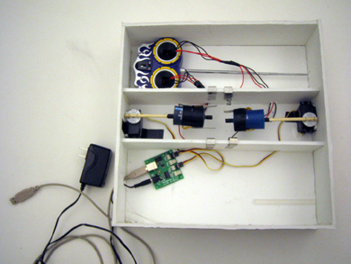 Photograph of car wiring.