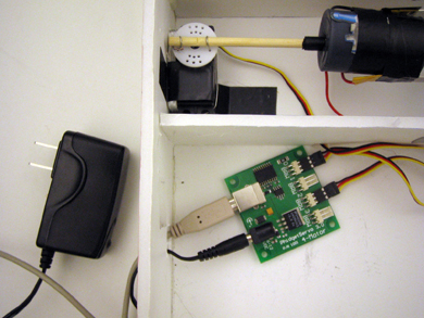 Photograph of car wiring.