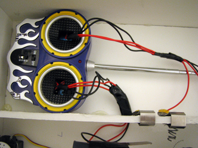 Photograph of car wiring.