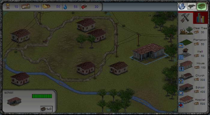 Screenshot of the zoom level icons